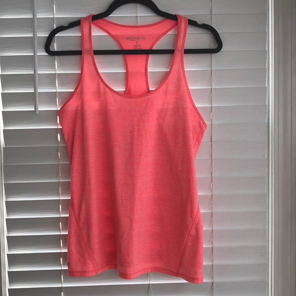 Ideology orange workout dri-fit tank top medium